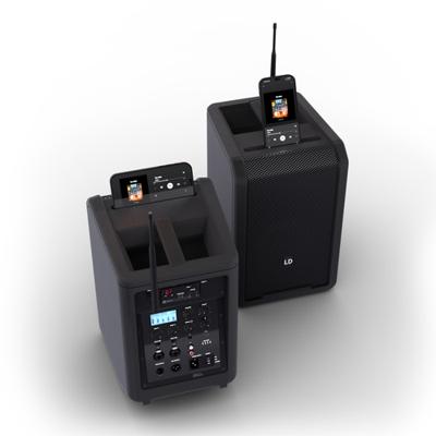 LD Systems ANNY 8 HHD B6 mobiele accu speaker met mixer en 1x draadloze microfoon