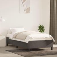 Bedframe zonder matras 80x200 cm fluweel donkergrijs - thumbnail