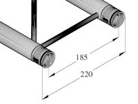 ALUTRUSS DECOLOCK DQ2-S250 2-way Cross Beam bk - thumbnail