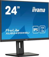 Iiyama ProLite XUB2495WSU-B7 LED-monitor Energielabel D (A - G) 61.2 cm (24.1 inch) 1920 x 1080 Pixel 16:9 4 ms HDMI, DisplayPort, Hoofdtelefoon (3.5 mm - thumbnail