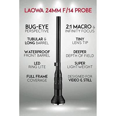 Laowa 24mm f/14 2X Macro Probe Lens (STD) Nikon F