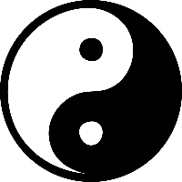 Yin Yang - Muursticker - thumbnail