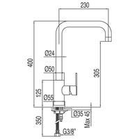 Top Keukenkraan MAX-TRES 162541 Tres - thumbnail