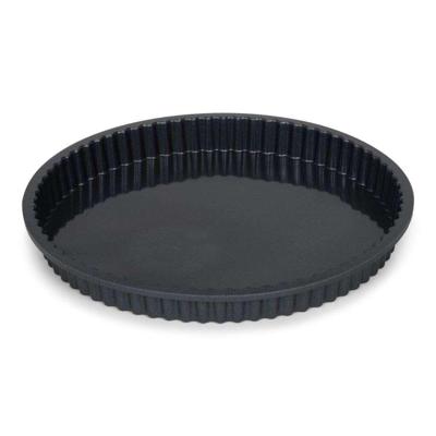 Patisse quichevorm 28 cm zwart/siliconen