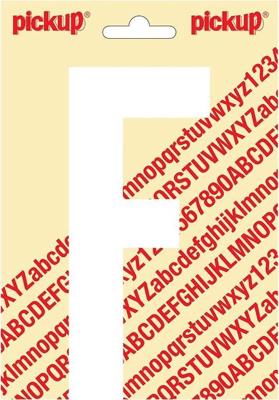 Plakletter Nobel Sticker letter F wit Pickup - Pickup