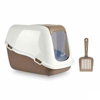 Kattentoilet, wit, beige, kunststof, 39,7 x 57 x 39 cm (6 stuks) - thumbnail