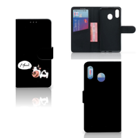 Samsung Galaxy M20 Leuk Hoesje Cow - thumbnail