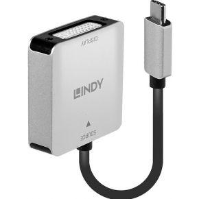 Lindy 43296 video kabel adapter 0,12 m USB Type-C DVI-D Grijs Lindy 43296 video kabel adapter 0,12 m USB Type-C DVI-D Grijs