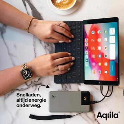 Aqiila Powerbird B20M Powerbank 20000 mAh LiPo USB-A, USB-C Mosgroen Aqiila Powerbird B20M Powerbank 20000 mAh LiPo USB-A, USB-C Mosgroen
