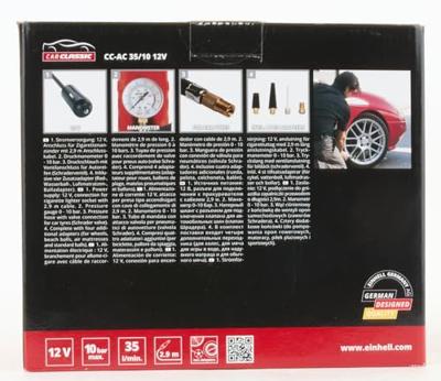 Einhell CC-AC 35/10 Compressor 8 bar 12V-adapter voor kabelgebruik