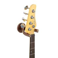 Levys Leathers FGHNGR-BRBN gitaar muurbeugel - koperkleurig staal en bruin leder - thumbnail