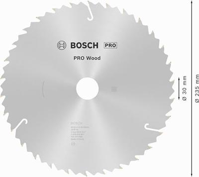 Bosch Accessories Standard for Wood Speed 2608640807 Hardmetaal-cirkelzaagblad 235 x 30 x 2.6 mm Aantal tanden: 30 1 stuk(s)