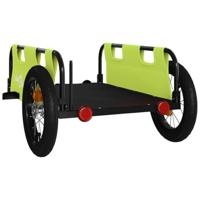 Fietstrailer oxford stof en ijzer groen - thumbnail