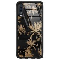 Samsung Galaxy A50 glazen hardcase - Palmbomen - thumbnail