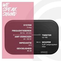 ArtSound: UNI40 Satelliet Speakers (2pc), 20 - 100 W - Zwart - thumbnail