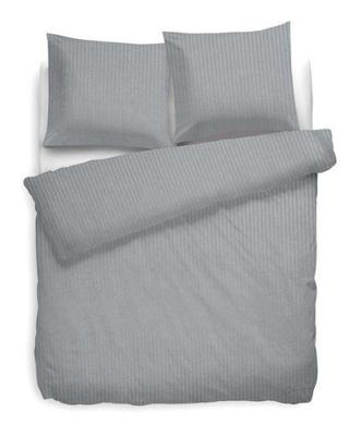 Heckett & Lane Heckett&Lane Uni Stripe Dekbedovertrek Glacier grey