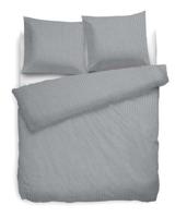 Heckett & Lane Heckett&Lane Uni Stripe Dekbedovertrek Glacier grey - thumbnail