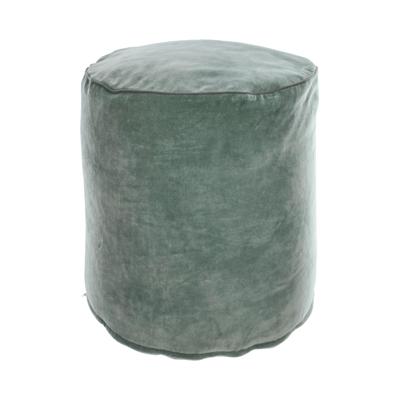 Kave Home Poef 'Brunetta' Velvet, kleur Turquoise