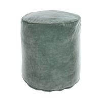 Kave Home Poef 'Brunetta' Velvet, kleur Turquoise - thumbnail