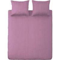 Ten Cate Katoen Satijnen Eenpersoons Dekbedovertrek Streep 140x200/220 cm Lavendel - thumbnail