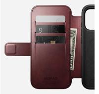 Nomad Horween lederen folio iPhone 17 Pro - Burgundy - thumbnail
