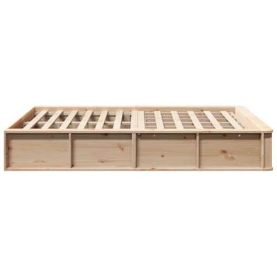 Bedframe met opslag Bruin 120 x 190 cm Hout