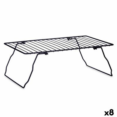 Opvouwbare plank Kinvara Zwart 37.5 x 23 x 13 cm 37 x 3,5 x 23,5 cm 37,5 x 3,5 x 24 cm 24 x 37,5 x 24,5 cm (8 Stuks)