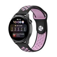 Garmin Vivoactive 4 / 4L - Sport Edition Siliconen band - Zwart + roze - thumbnail