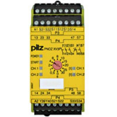 PILZ PNOZ XV3P 30/24 VDC 3n/o 2n/o t Veiligheidsschakelapparaat Voedingsspanning (num): 24 V/DC 3x NO (b x h x d) 45 x 94 x 121 mm 1 stuk(s)