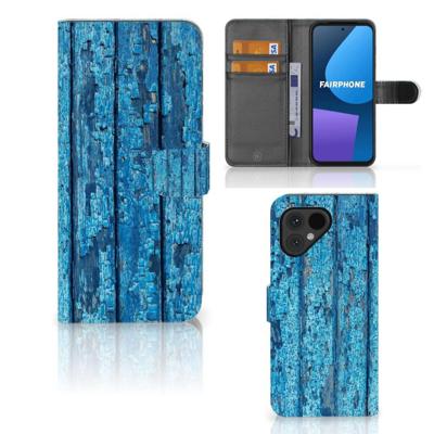Fairphone 5 | Book Style Case | Wood Blue
