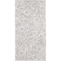 Cawö Cawö Cute Cats 6264 Handdoek 50x100 platin/wit - thumbnail