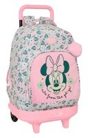 Schoolrugzak met Wielen Minnie Mouse Minty Roze 33 x 45 x 22 cm - thumbnail
