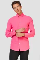 Opposuits Basic Overhemd Roze Heren - thumbnail