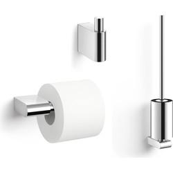 ZACK Atore toilet accessoires 3-delig glans rvs ZACK Atore toilet accessoires 3-delig glans rvs