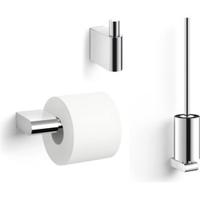 ZACK Atore toilet accessoires 3-delig glans rvs - thumbnail