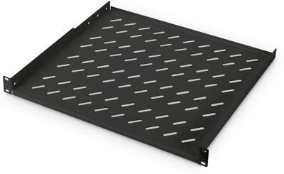 Digitus DN-19 TRAY-1-400-SW 19 inch Apparaatbodem voor patchkast 1 HE Vast inbouw Geschikt voor kastdiepte: vanaf 600 mm Zwart (RAL 9005)