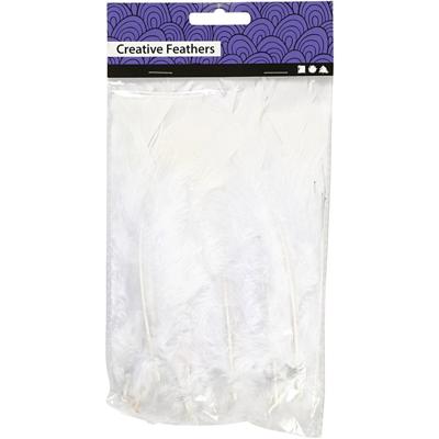 Creativ Company Veren, l: 11-17 cm, wit, 18 bol/ 1 doos