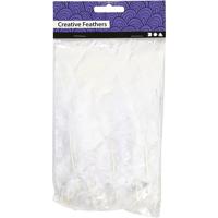 Creativ Company Veren, l: 11-17 cm, wit, 18 bol/ 1 doos - thumbnail