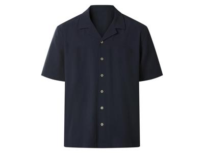 esmara Men Heren overhemd (Marineblauw, XL)