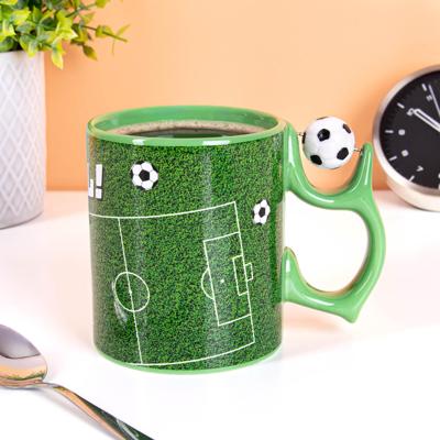 Voetbal Mok met Spinner Handvat - Keramiek - 350 ml