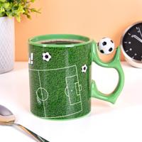 Voetbal Mok met Spinner Handvat - Keramiek - 350 ml - thumbnail