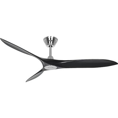 CasaFan ECO AIRSCREW 152 BN-MS Plafondventilator 28 W (Ø x h) 1520 mm x 275 mm Chroom Met afstandsbediening, Met wintermodus