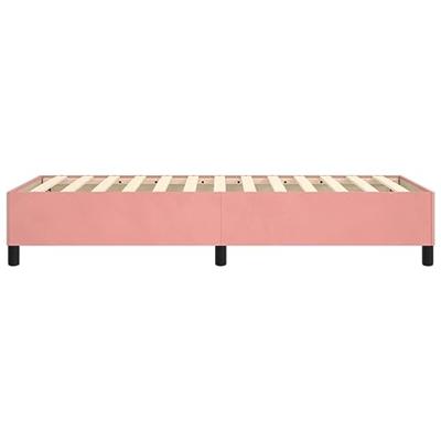 Boxspringframe fluweel roze 100x200 cm Boxspringframe fluweel roze 100x200 cm