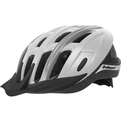 Pol Isport ride in fietshelm l 58-62cm wit/grijs