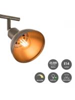 Home sweet home LED opbouwspot Denver 2L - hout - thumbnail
