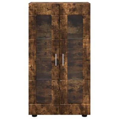 Dressoir Gerookt eiken 55,5 x 29 x 100 cm Bewerkt hout