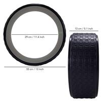 Tunturi Yoga Wheel, EVA, Full black - thumbnail