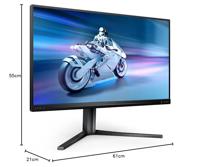 PHILIPS Evnia 25M2N5200P - 24,5 inch FHD Gaming Monitor, 280Hz, IPS, 1ms GTG, FreeSync premium, Smart Image HDR, lage ingangsvertraging, hoogteverstelling (1920 x 1080, 400 cd/m², HDMI 2.0/DP 1.4) - thumbnail