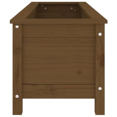 VidaXL Plantenbak verhoogd 119,5x40x39 cm massief grenen honingbruin