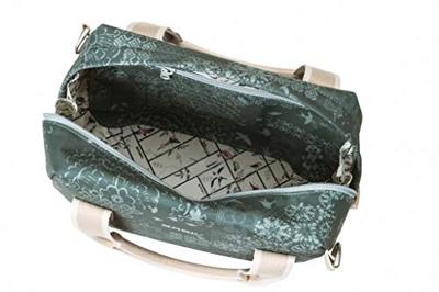 Basil bohème city bag - groene hand-, schouder- en stuurtas - 8l - waterafstotend - trendy bohemien print - thumbnail